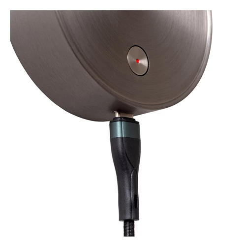 Lucide ASJA - Oplaadbare Wandspot / Wandlamp - Accu/Batterij - LED 3 StepDim - 1x3W 2700K - Grijs ijzer | Premium - detail 2